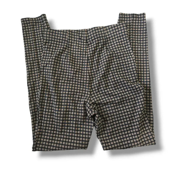 Forever 21 women's plaid multicolor skinny fit leggings pants - small - Picture 6 of 9